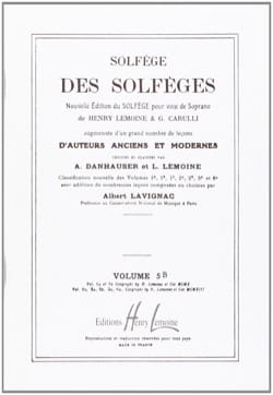 Volume 5b - S/A - Solfège des Solfèges Lavignac Partition Solfèges
