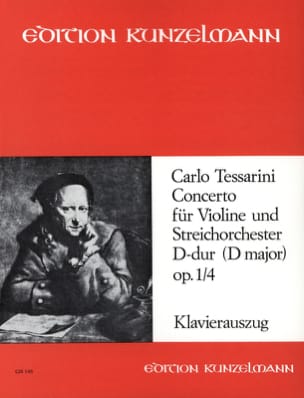 Concerto D-dur op. 1 n° 4 Carlo Tessarini Partition Violon
