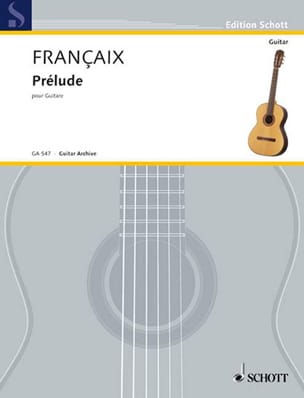 Prélude Pour Guitare FRANÇAIX Partition Guitare
