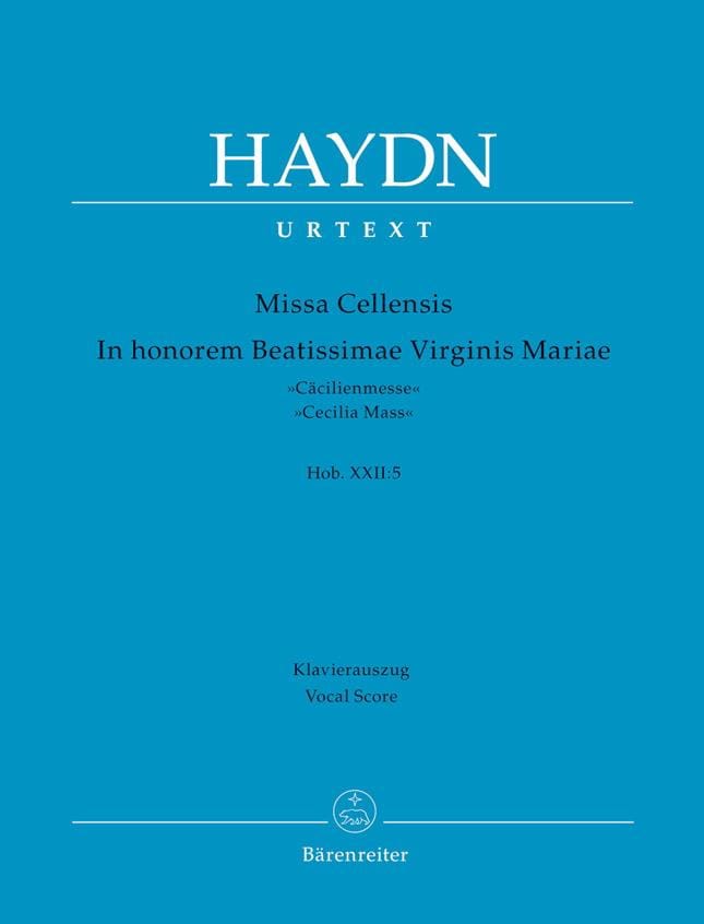 Missa Cellensis Hob. 22: 5 - Partitur HAYDN Partition Grand format