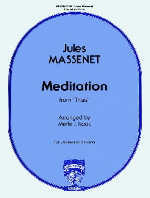 Méditation de Thaïs - Clarinette MASSENET Partition Clarinette