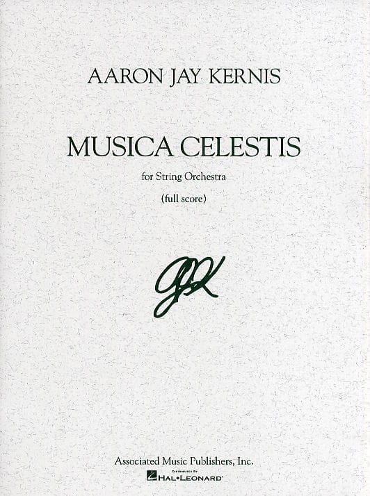 Musica celestis Aaron Jay Kernis Partition Grand format