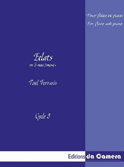 Eclats en 3 mouvements Paul Ferraris Partition Flûte traversière