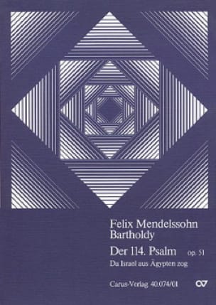 Psalm 114 op. 51 MENDELSSOHN Partition