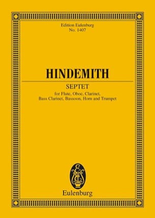 Septett 1948 HINDEMITH Partition Petit format