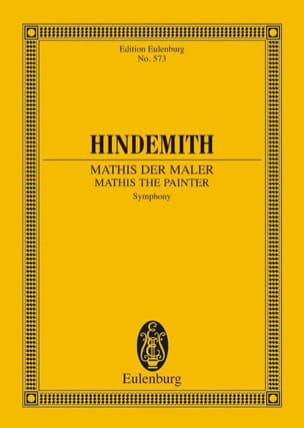 Sinfonie Mathis der Maler - Partitur HINDEMITH Partition Petit format