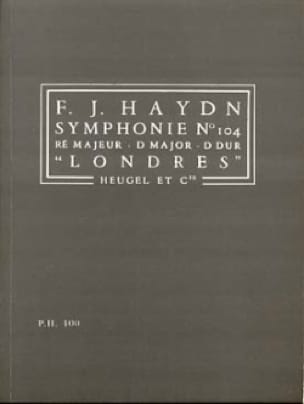 Symphonie N° 104 Londres - Conducteur - HAYDN - Partition