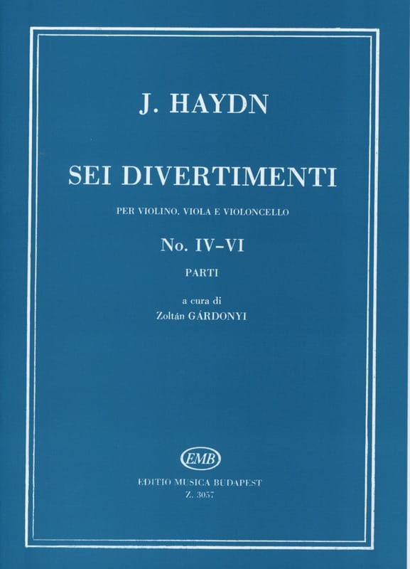 Sei Divertimenti HAYDN Partition Trios