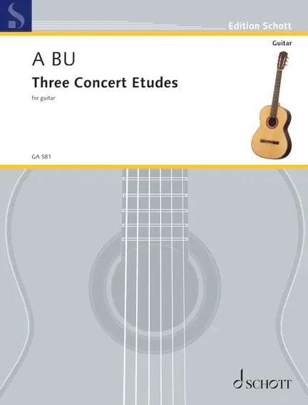 3 Concert Etudes Bu A Partition Guitare