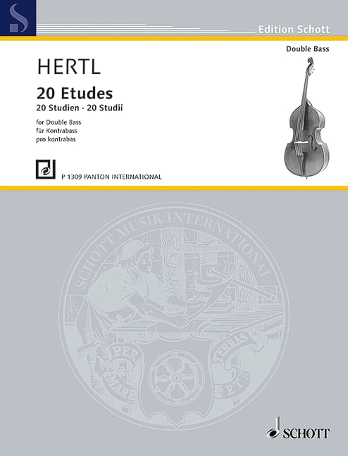 20 Etudes Frantisek Hertl Partition Contrebasse