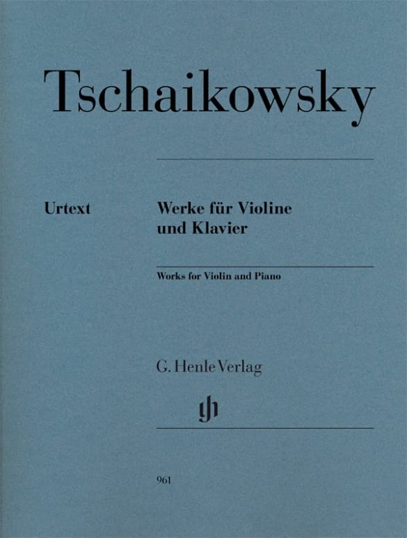 Œuvres pour Violon et Piano - TCHAIKOVSKY - Partition - Violon