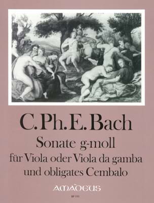 Sonate en Sol Mineur Wq88 Carl Philipp Emanuel Bach Partition Alto