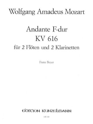 Andante F-Dur KV 616 - 2 Flöten 2 Klarinetten - MOZART - Partition