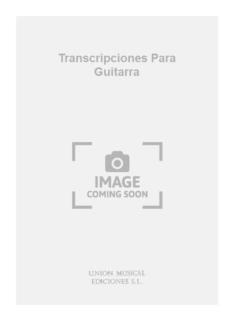 Transcripciones para guitarra - Miguel Llobet - Partition - Guitare