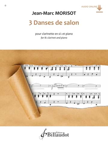 3 Danses de salon Jean-Marc Morisot Partition Clarinette