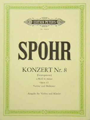 Concerto Violon n° 8 la mineur op. 47 SPOHR Partition Violon