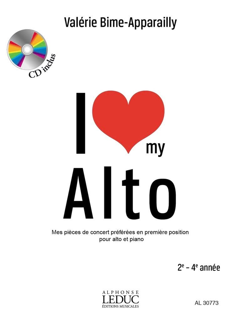 I Love my Alto Valérie Bime-Apparailly Partition Alto