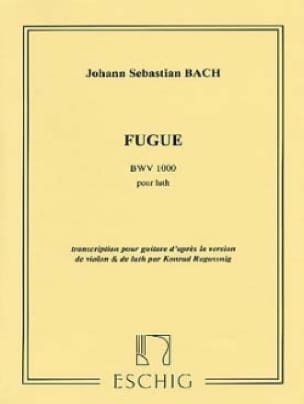 Fugue pour Luth BWV 1000 - Guitare BACH Partition Guitare