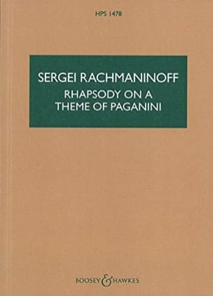 Rhapsody on a Theme of Paganini - Sergei Rachmaninoff - Partition