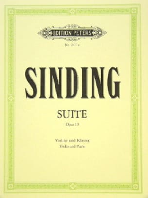 Suite op. 10 - Christian Sinding - Partition - Violon