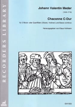 Chaconne en Do Majeur - Trio 2 Flûtes et BC - Johann Valentin Meder