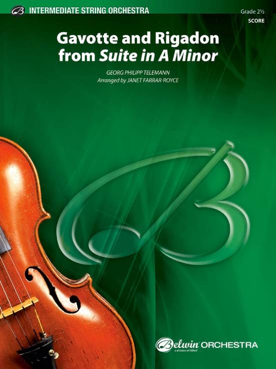 Gavotte & Rigadon fr Suite A Minor TELEMANN Partition