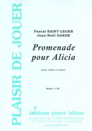 Parcourir les pages de Promenade pour Alicia - Pascal Saint-Léger - Partition