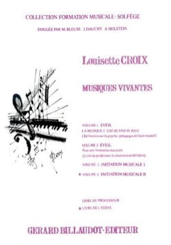 Musiques vivantes - Volume 4 - Elève - Louisette Croix - Partition