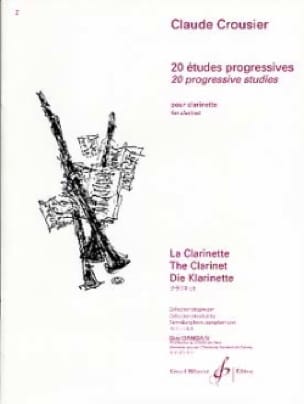 20 Etudes progressives Claude Crousier Partition Clarinette