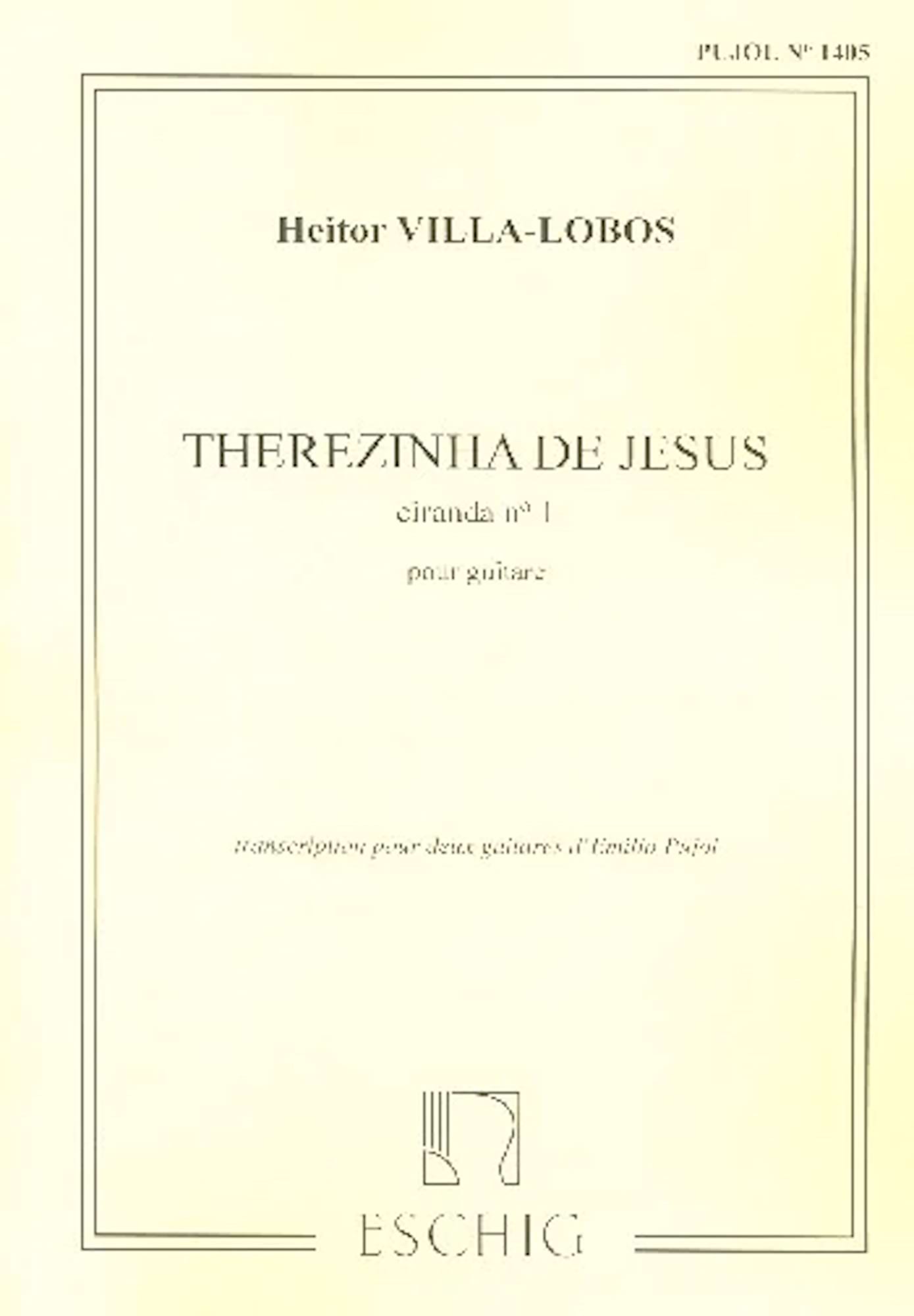 Therezinha de Jésus - 2 Guitares VILLA-LOBOS Partition Guitare