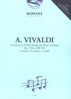 Concerto Op.3 N° 6 - Rv 356 En la Min. VIVALDI Partition Violon