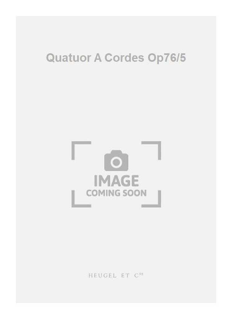 Quatuor à cordes op. 76 n° 5 - Conducteur HAYDN Partition Petit format