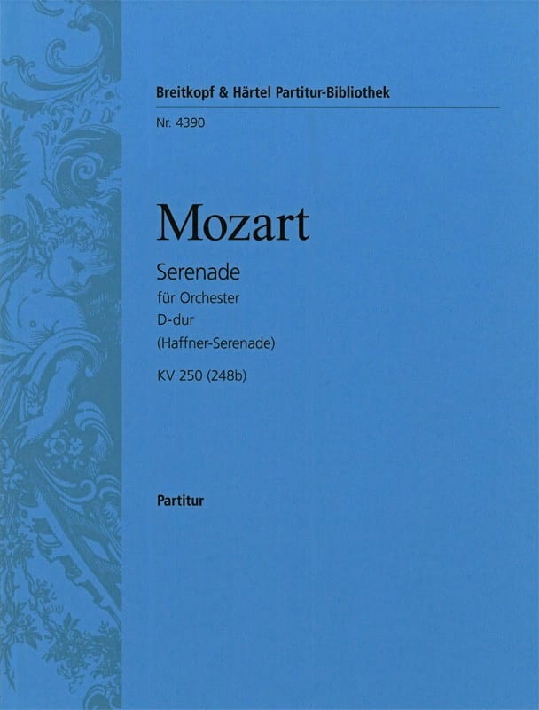 Serenade Haffner D-dur KV 250 248b - Partitur - MOZART - Partition