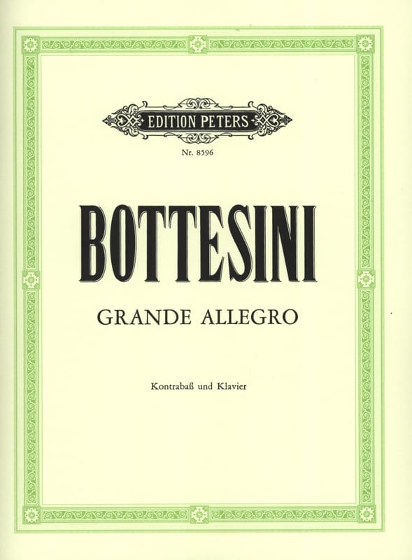 Grande Allegro BOTTESINI Partition Contrebasse
