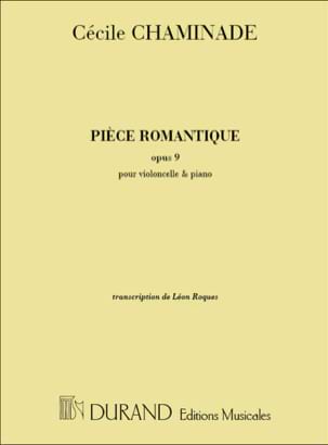 Pièce romantique op. 9 - Violon Cécile Chaminade Partition Violon