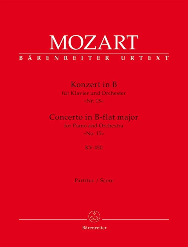Concerto pour piano en Sib Majeur, KV 450 - Conducteur - MOZART