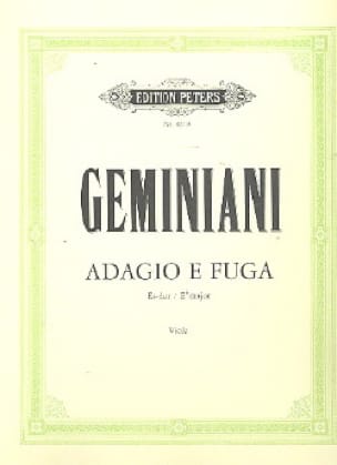 Adagio e Fuga Francesco Saverio Geminiani Partition Alto