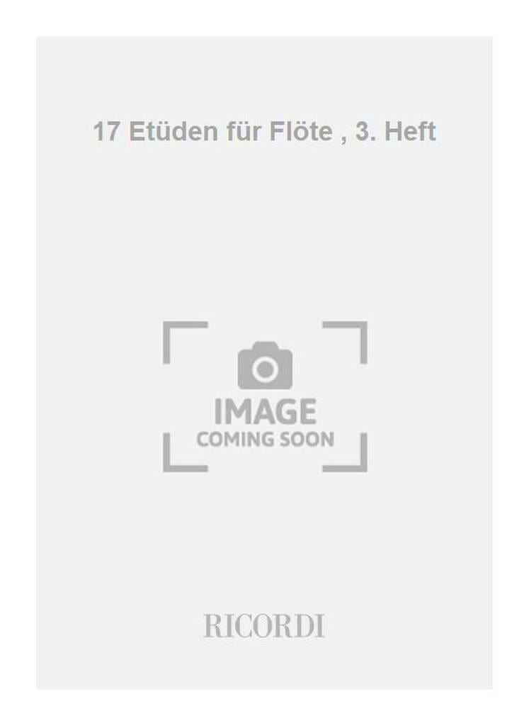 17 Etüden für Flöte - Volume 3 Enno Poppe Partition Flûte traversière