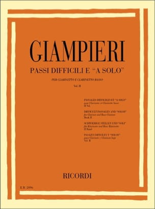 Passi difficili e a solo - Volume 2 - Alamiro Giampieri - Partition