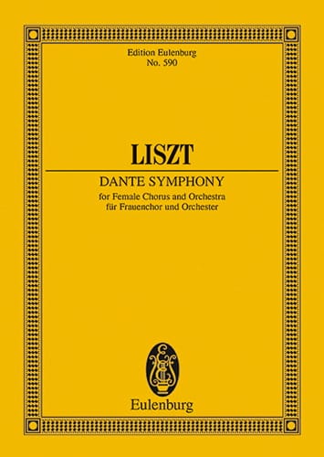 Dante Symphonie - Score - LISZT - Partition - Petit format