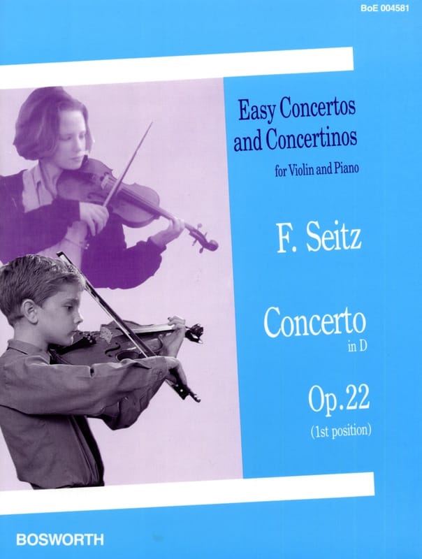 Concerto en Ré Opus 22 Friedrich Seitz Partition Violon