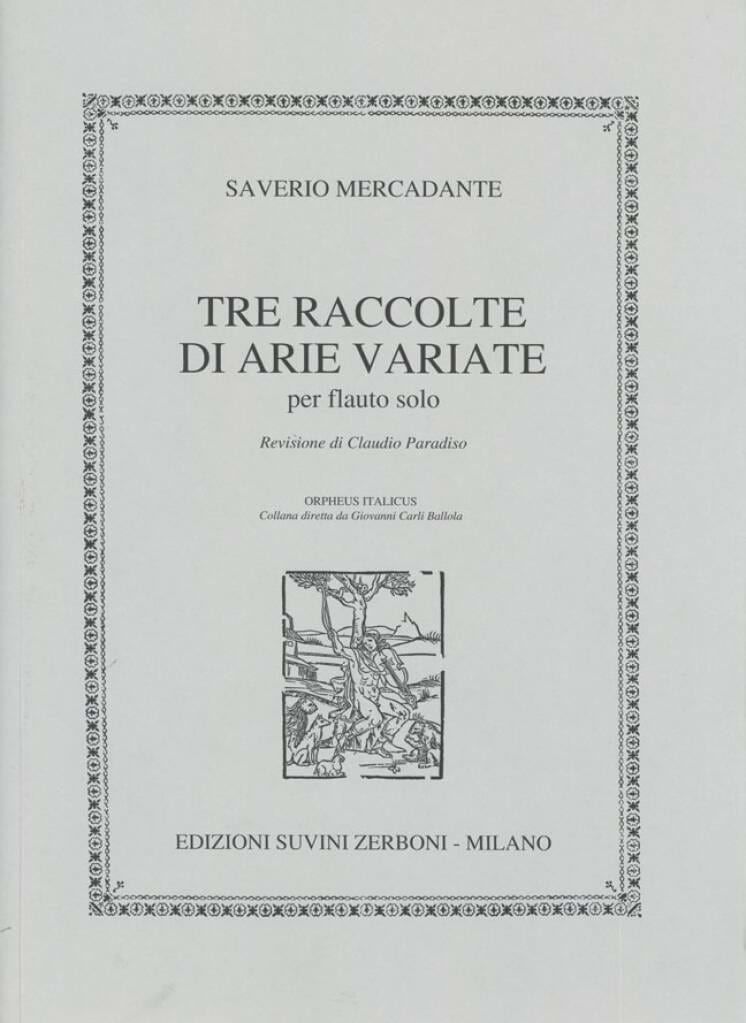 Tre Raccolte Di Arie Variate - Saverio Mercadante - Partition