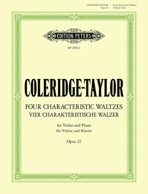 Four Characteristic Waltzes Op. 22 - Samuel Coleridge-Taylor