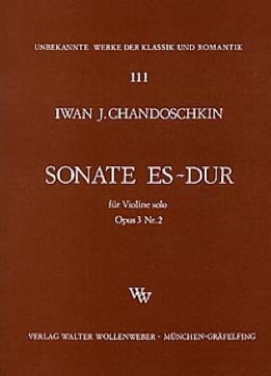 Sonate Es-Dur op. 3 n° 2 - Iwan (Handoshkin) Chandoschkin - Partition