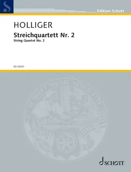 Quatuor à cordes n° 2 (2007) Heinz Holliger Partition Quatuors