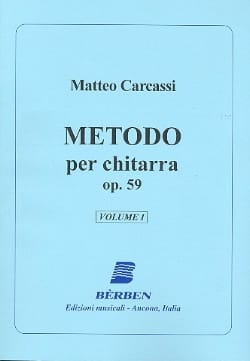 Metodo per chitarra op. 59 - Volume 1 - Matteo Carcassi - Partition