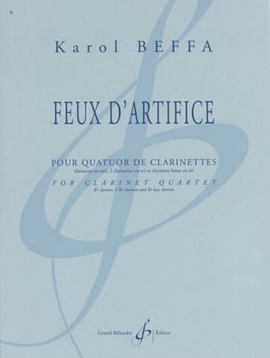 Feux d'artifice Karol Beffa Partition Clarinette