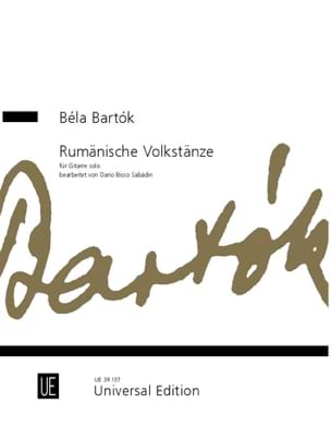 Danses Roumaines - Guitare BARTOK Partition Guitare