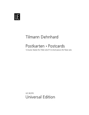 Postcards Tilmann Dehnhard Partition Flûte traversière