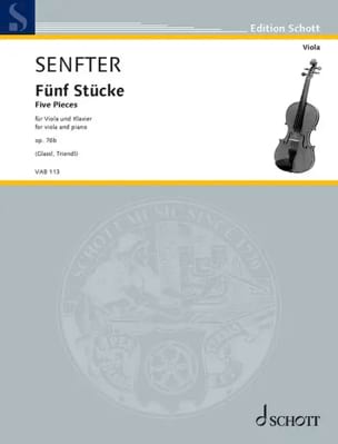 Johanna Senfter - 5 Pièces, op. 76b - Alto et piano - Partition - di-arezzo.com